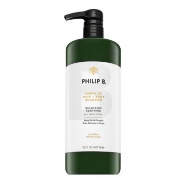 PHILIP B Santa Fe Hair + Body Shampoo Shampoo and shower gel 2in1 with refreshing effect 947 ml