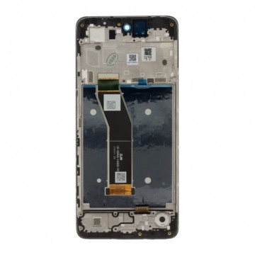 Motorola G24 LCD Display + Touch Unit + Front Cover Black (Service Pack)