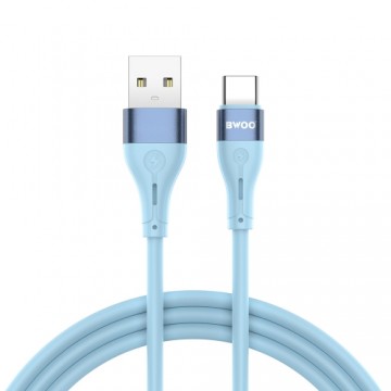 BWOO Minimalist Silicone 3A Cable X280C USB-A to USB-C blue