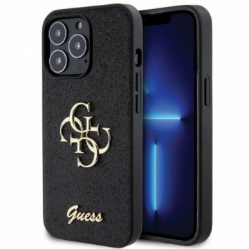 Guess GUHCP13LHG4SGK iPhone 13 Pro | 13 6.1" czarny|black hardcase Glitter Script Big 4G