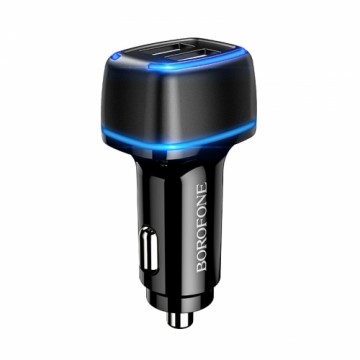 OEM Borofone Car charger BZ14 Max - 2xUSB - 2,4A black