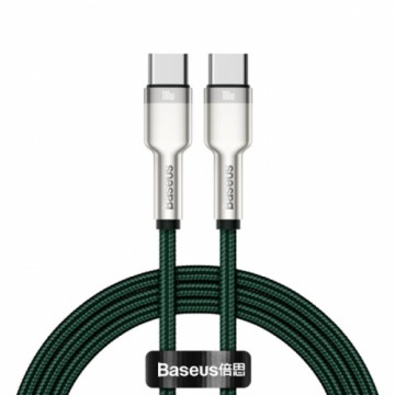 Baseus Cafule Series Metal Data USB Type C - USB Typ C Cable Power Delivery 100 W (20 V | 5 A) 2 m green (CATJK-D06)