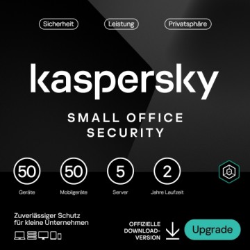 Kaspersky Small Office Security [50 Geräte - 2 Jahre] Renewal 50 Geräte + 50 Mobilgeräte + 5 Dateiserver - 2 Jahre