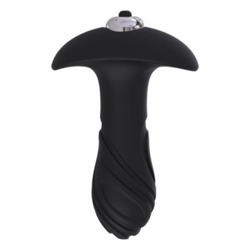 Anal plug S Pleasures Swirl Black Black/Silver