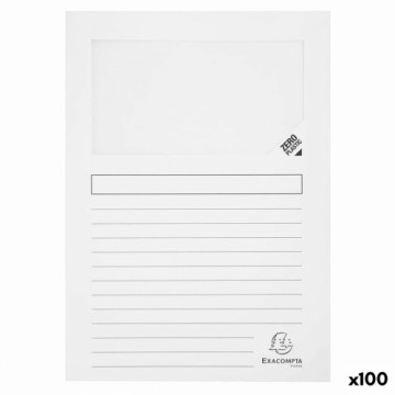 Subfolder Exacompta Super Transparent window White A4 100 Pieces