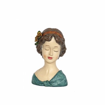 Bust Romimex Multicolour Resin Lady 20 x 29 x 17 cm