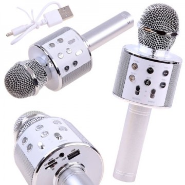 Isoxis Mikrofons KARAOKE (USB) IN0136 white