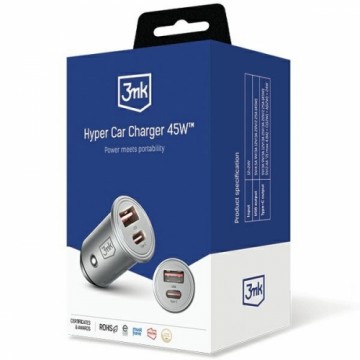 3MK HyperCar Charger 45W Ładowarka samochodowa 1xUSB-A + 1xUSB-C