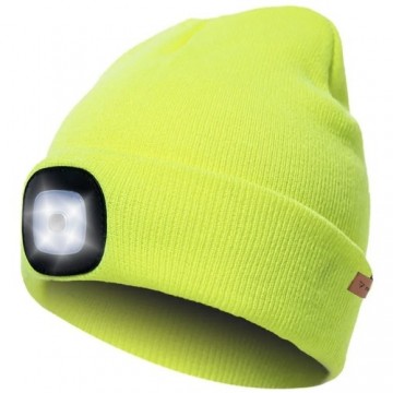 Winter hat with flashlight - yellow Trizand 22664 (16997-0)