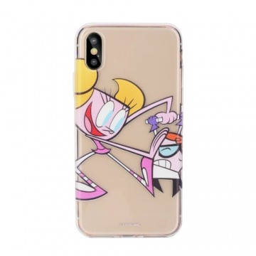 Cartoon Network Dexter Aizmugurējais Silikona Apvalks Priekš Apple iPhone X / XS Dexter with Dee Dee