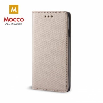 Mocco Smart Magnet Book Case Grāmatveida Maks Telefonam Huawei Y9 (2018) Zeltains