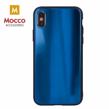 Mocco Aurora Glass Silikona Apvalks Priekš Apple iPhone 6 Plus / 6S Plus Zils