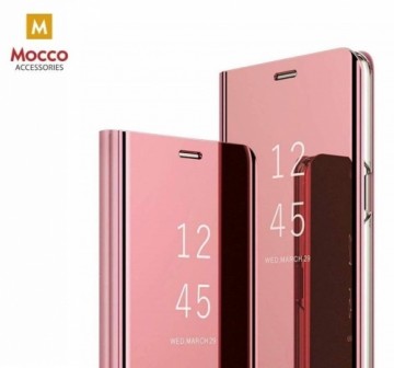 Mocco Clear View Cover Case Grāmatveida Maks Telefonam Samsung Galaxy A42 5G Rozā