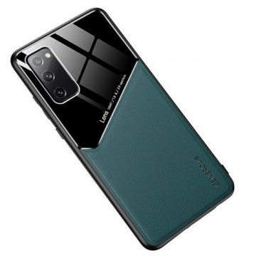 Mocco Lens Leather Back Case Aizmugurējais Ādas Apvalks Priekš Apple iPhone 12 Pro Zaļš