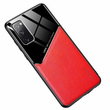 Mocco Lens Leather Back Case Aizmugurējais Ādas Apvalks Priekš Apple iPhone 12 Sarkans