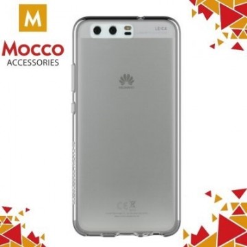 Mocco Ultra Back Case 0.3 mm Aizmugurējais Silikona Apvalks Priekš Huawei P9 Lite Mini / Y6 Pro (2017) / Nova Lite (2017) Caurspīdīgs-Melns