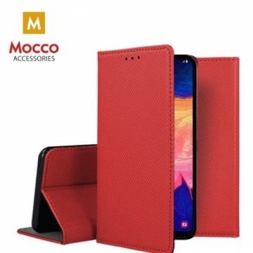 Mocco Smart Magnet Book Case Grāmatveida Maks Telefonam Xiaomi 12 Pro Sarkans