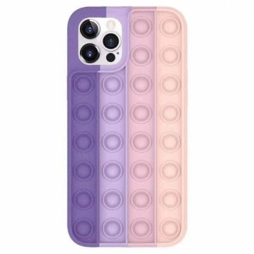 Mocco Bubble Case Aizmugurējais Antistresa Silikona Apvalks Priekš Apple iPhone 12 Pro Max Violets