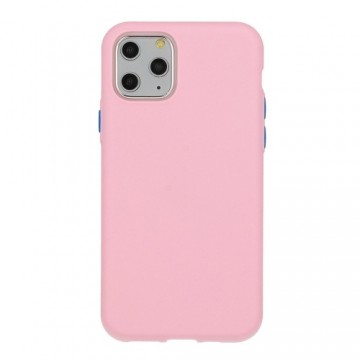 Mocco Soft Cream Silicone Back Case Aizmugurējais Silikona Apvalks Priekš Samsung Galaxy A42 5G Gaiši Rozā