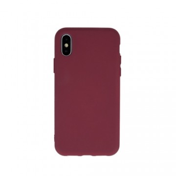 Mocco Liquid Silicone Back Case Aizmugurējais Silikona Apvalks Priekš Samsung Galaxy A42 5G Bordo