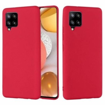 Mocco Liquid Silicone Soft Back Case Aizmugurējais Silikona Apvalks Priekš Samsung Galaxy A42 5G Sarkans