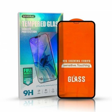 Timy Original Full Face / Full Glue Tempered Glass Aizsargstikls Pilnam Ekrānam Samsung Galaxy A42 5G Melns