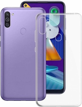 Mocco Ultra Back Case 1 mm Aizmugurējais Silikona Apvalks Priekš Samsung Galaxy M11 Caurspīdīgs