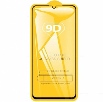 RoGer Full Face 9D Tempered Glass Aizsargstikls Pilnam Ekrānam Samsung Galaxy A42 5G Melns