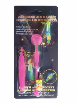 Michel Toys 512401 Игрушка для запуска в воздух "ракета-вертолёт" / LED / Разные цвета