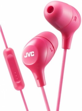 JVC HA-FX38M-P-E Marshmallow Headphones with remote & microphone Pink