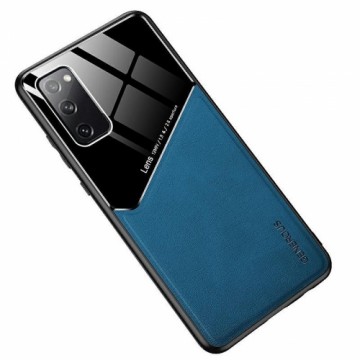 Mocco Lens Leather Back Case Aizmugurējais Ādas Apvalks Priekš Samsung Galaxy A42 5G Zils