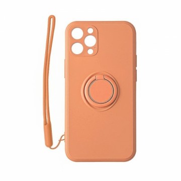 Mocco Pastel Ring Silicone Back Case for Apple iPhone 12 Max Orange