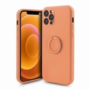 Mocco Pastel Ring Silicone Back Case Aizmugurējais Silikona Apvalks Priekš Samsung Galaxy S22 Plus 5G Oranžs