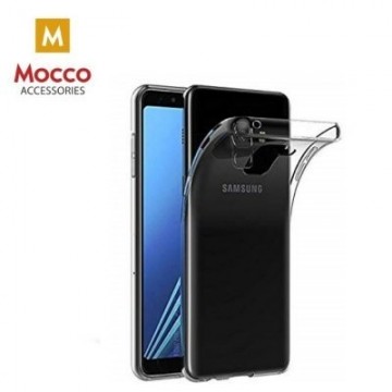 Mocco Ultra Back Case 0.3 mm Aizmugurējais Silikona Apvalks Priekš Samsung G965 Galaxy S9 Plus Caurspīdīgs-Melns