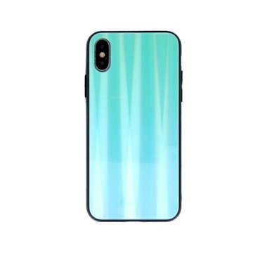 Mocco Aurora Glass Apvalks Priekš Apple iPhone 7 / 8 / SE 2020 Zils