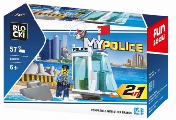 Blocki MyPolice Police station / KB0652 / Constructor with 57 parts / Age 6+