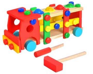 RoGer Construction Wooden Truck Multicolored