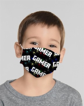 Mocco Gamer Child Cotton Face Mask Multiple Use 15x25 cm