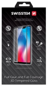 Swissten Ultra Durable 3D Japanese Tempered Glass Premium 9H Защитное стекло Samsung G955 Galaxy S8 Plus Черное