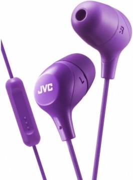 JVC HA-FX38M-P-E Marshmallow Headphones with remote & microphone Violet