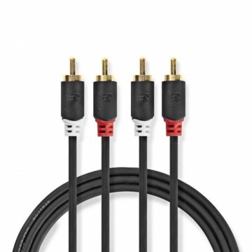 Nedis Audio Cable 2x  RCA -> 2 x RCA 2m Black