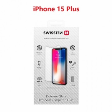 Swissten Ultra Slim Tempered Glass Premium 9H Защитное стекло для Apple iPhone 15 Plus