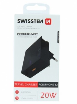 Swissten Premium Зарядное устройство 20 Вт для всех моделей Apple iPhone 12 / 13 / 14 Cерии