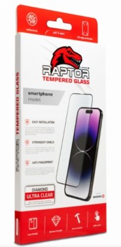 Swissten Raptor Diamond Ultra Full Face Tempered Glass Aizsargstikls Priekš  Apple iPhone 7 Plus / 8 Plus Melns