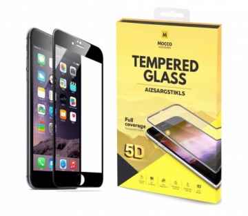 Mocco Full Glue 5D Signature Edition Tempered Glass Aizsargstikls Pilnam Ekrānam Apple iPhone 6 Plus / 6S Plus Melns