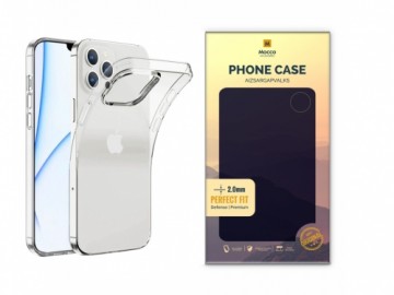 Mocco Original Clear Case 2mm Силиконовый чехол для Apple iPhone 14 Pro Прозрачный