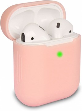 RoGer APODS Silikona maciņš austiņām Airpods / rozā