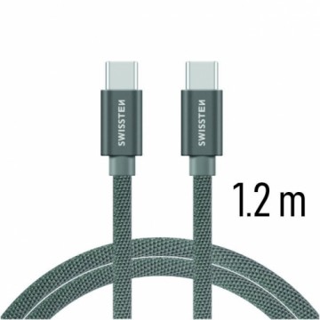 Swissten Textile Fast Charge 3A USB-C / USB-C Data and Charging Cable 1.2m