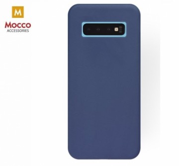 Mocco Soft Magnet Matēts Silikona Apvalks Ar Iebuvētu Magnētu Turētajam Priekš Xiaomi Redmi Note 7 / Note 7 Pro Zils