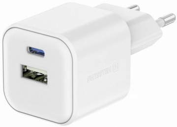 Swissten Tīkla Lādētājs 12W USB-C / USB-A